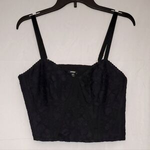 Black Floral Bralette